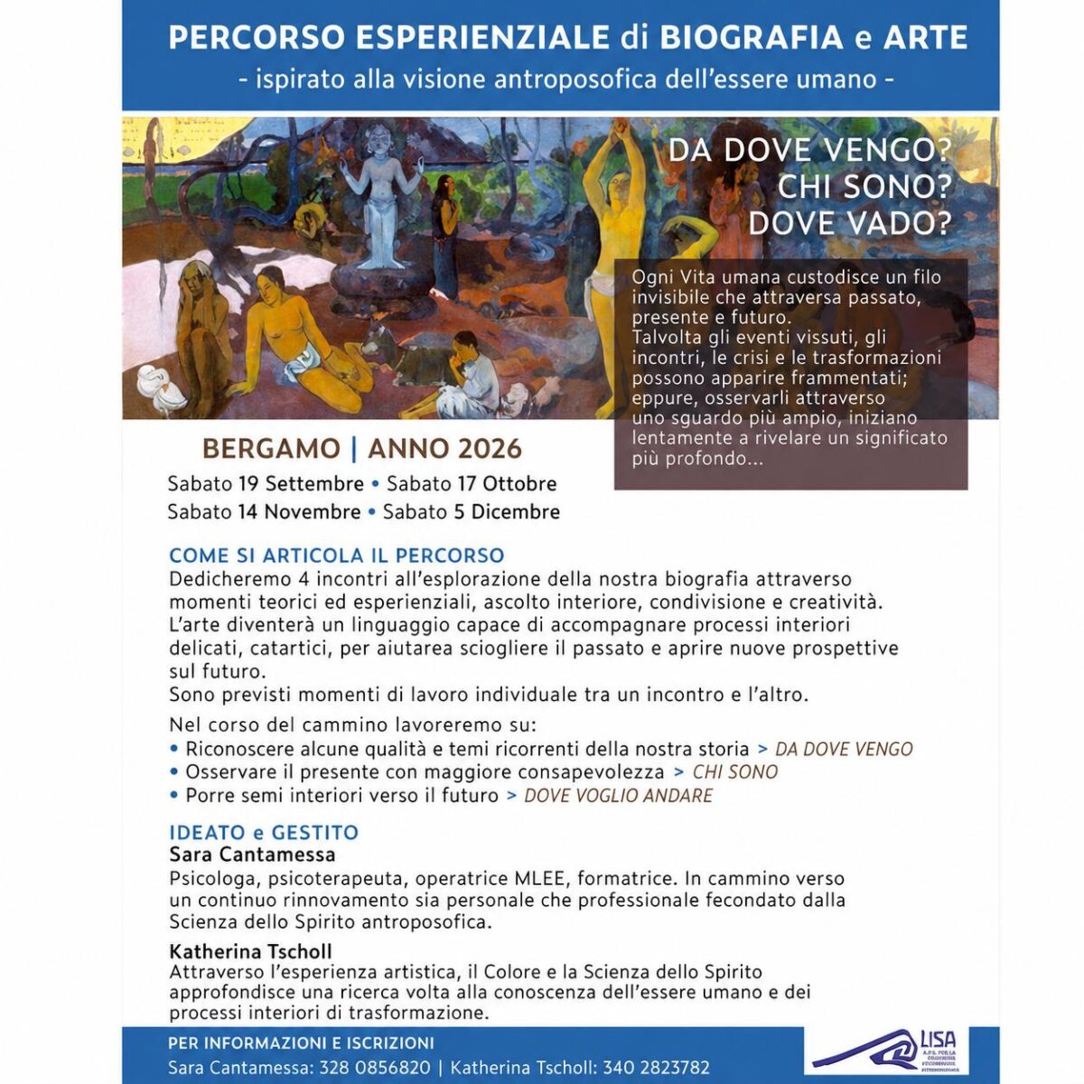 PERCORSO ESPERIENZIALE di BIOGRAFIA e ARTE
